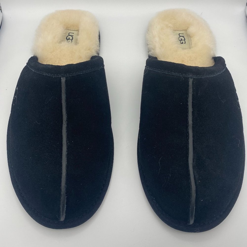 UGG Mens Scuff Slipper Black Suede
